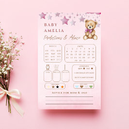 Blush Teddy Månstjärnor Baby Förutsägelse Råd