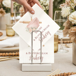 Blush Vintage Patisserie Bakery Business Pappersservett