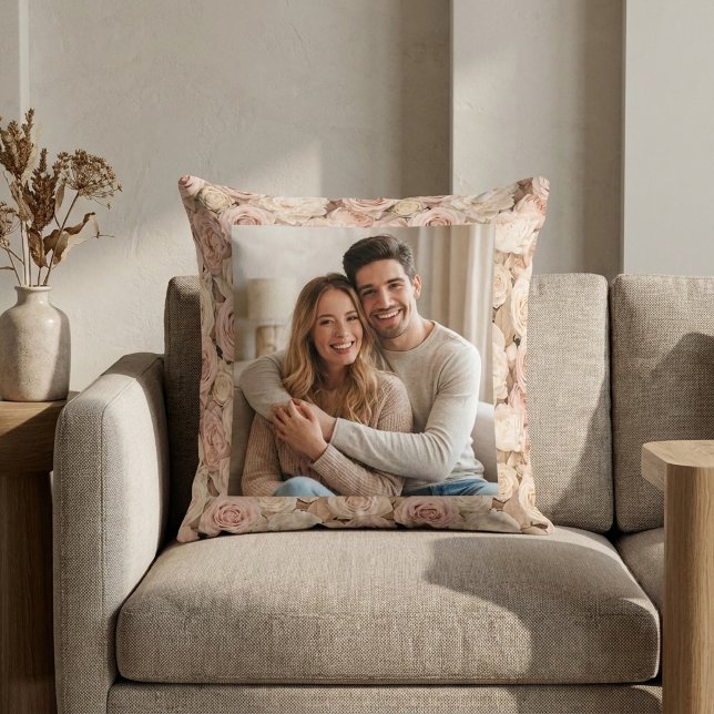Blush Vintage Rose Ram Kudd Kudde (Skapare uppladdad)