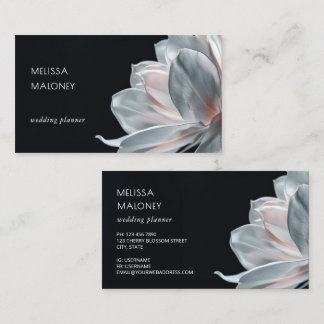 Blush Vit Magnolia Svart Visitkort