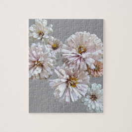 Blush Zinnia Collage Pussel