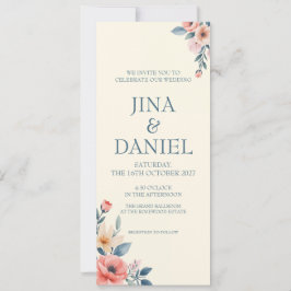 Blushing Bloom Inbjudningar