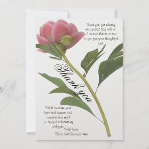 Blushing Bride Bröllop, tackkort Tack Kort
