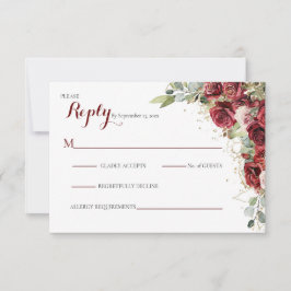 Blushing Bride Röd ros Bröllop OSA Kort