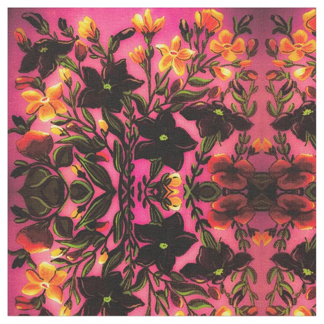 Blushing Fall Fabric Tyg (Närbild)