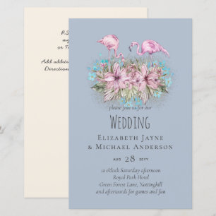 Blushing Flamingos Tropical Beach Wedding