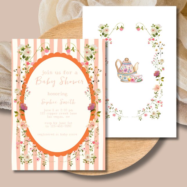 Blushing Garden Whimsical Wand Baby Shower Inbjudningar (Skapare uppladdad)