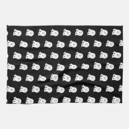 Blushing Ghost Cute Halloween Kökshandduk