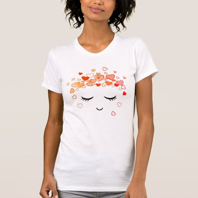 Blushing Hearts T Shirt (Framsida)