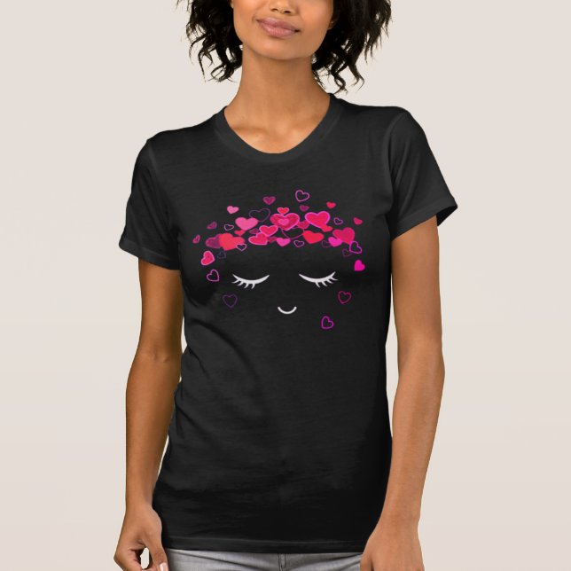 Blushing Hearts T Shirt (Framsida)