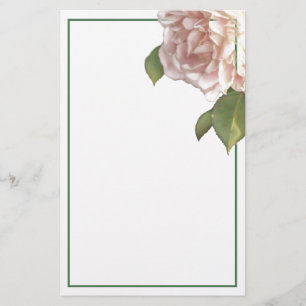 Blushing Ivory Peach Ro Brevpapper