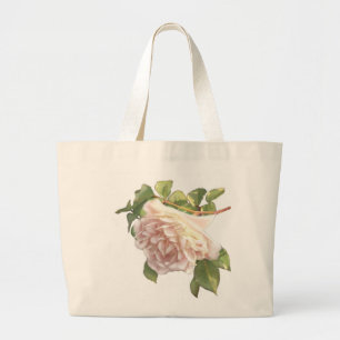 Blushing Ivory Peach Ro Jumbo Tygkasse