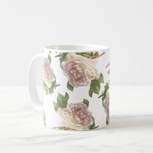 Blushing Ivory Peach Ro Kaffemugg