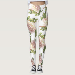 Blushing Ivory Peach Ro Leggings