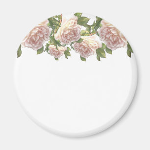 Blushing Ivory Peach Ro Magnet