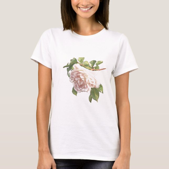 Blushing Ivory Peach Ro T Shirt (Framsida)