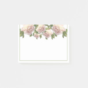 Blushing Ivory soft rosa Peach Ro Post-it Block