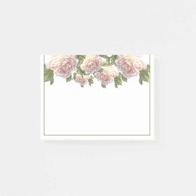 Blushing Ivory soft rosa Peach Ro Post-it Block (Framsida)