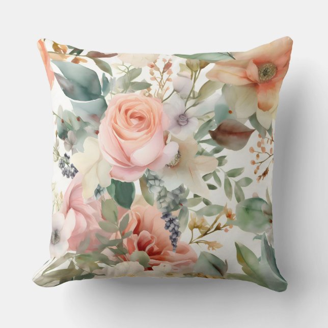 Blushing Möhippa Ballet Botanical Kudde (Framsida)