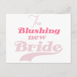 Blushing New Bride Vykort