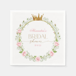 Blushing Romance: Pink Roses & Baby’s Breathe Pappersservett