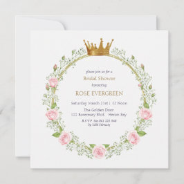 Blushing Romantik: Rosa ros och Baby Breathe Inbjudningar