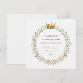 Blushing Romantik: Rosa ros och Baby Breathe Tack Kort