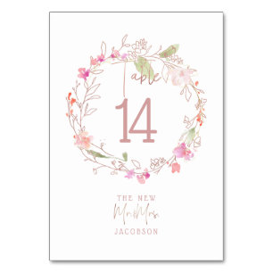 Blushing Romantik, Sweetpeas Blommigt WAN ANS Bordsnummer