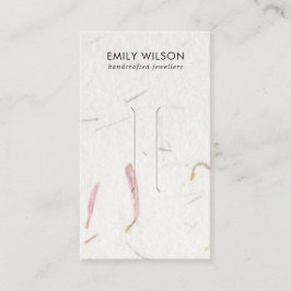 BLUSHPETAL HANDMADE PAPPERT HAIR CLIP VISNING-KORT VISITKORT