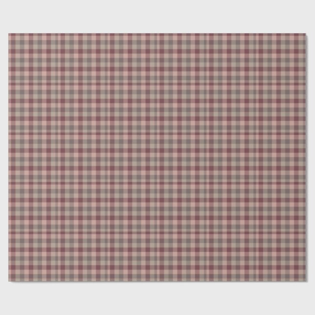 Blushwood rutigt mönster presentpapper (Platt)