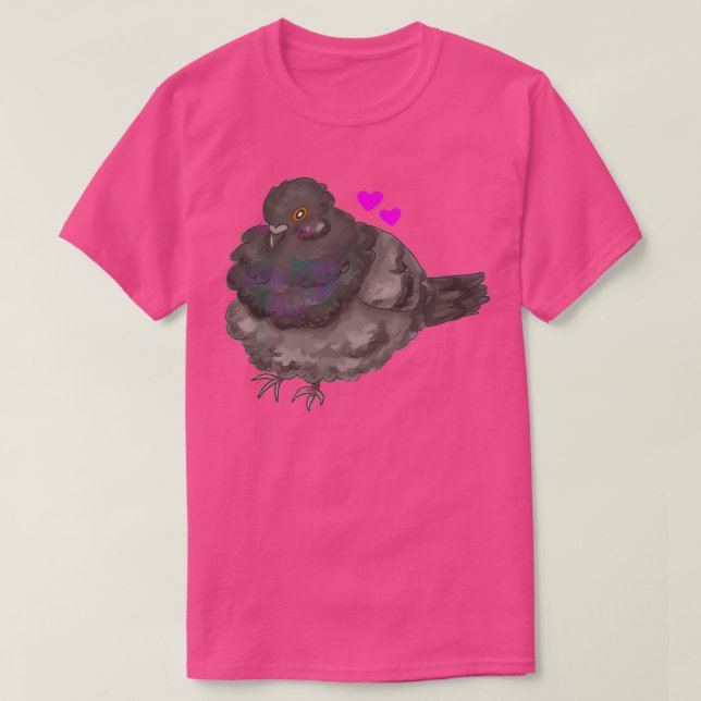 Blushy Pigeon T Shirt (Design framsida)