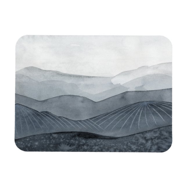 Blustering Grått Valley Magnet (Horisontell)