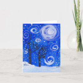 Blustery Snöstorm Kort