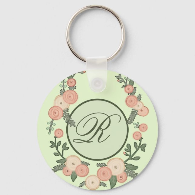 Blütenkranz personalisiert nyckelring (Framsida)