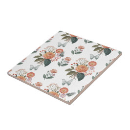 Blütenzauber mit Schmetterlingsflügeln Kakelplatta