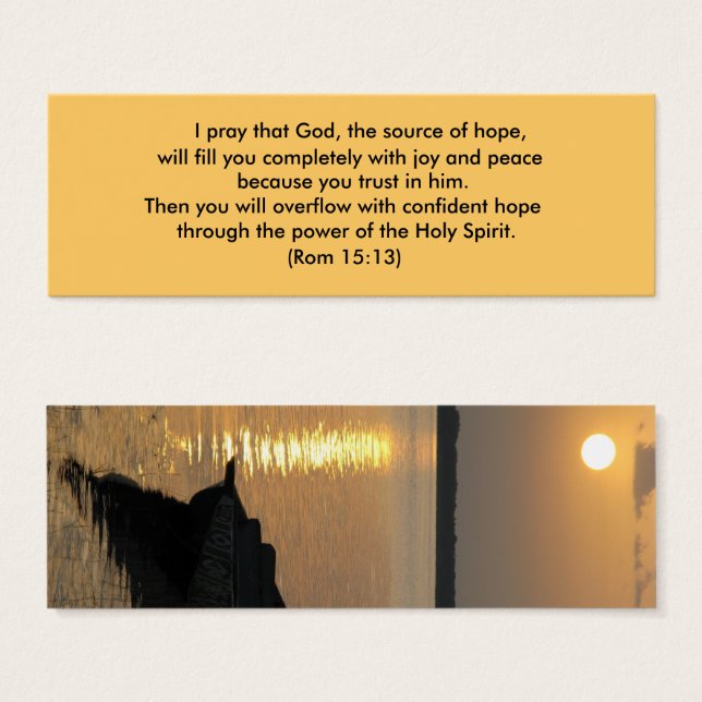 Bluting 15:13 litet visitkort (Framsida & baksida)