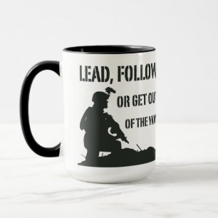 Bly, följ eller hämta ut kaffe Mugg