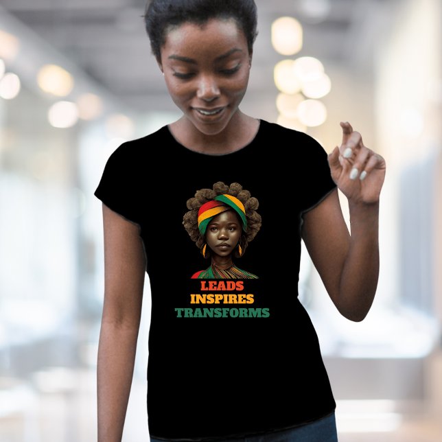 Bly, Inspires, Transforms Black History Month T Shirt (Leads, Inspires, Transforms Black History Month T-Shirt)