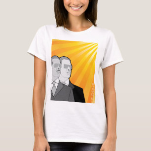 Bly- kvinnor maskerar fodralskjortan t shirt