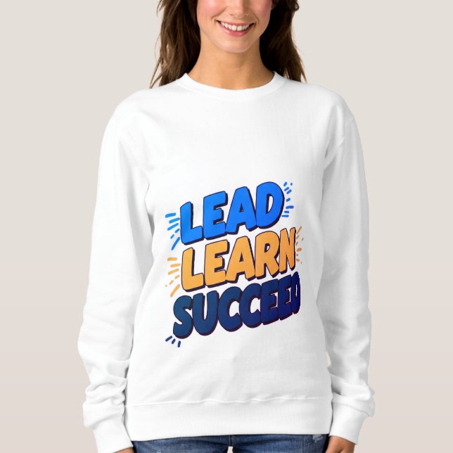 "Bly, Lär dig, Framgång - Starkare kvinnor T Shirt (Framsida)