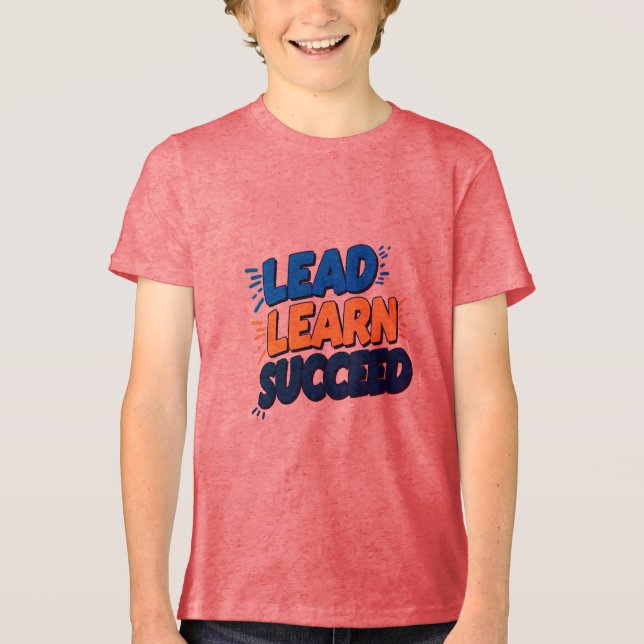 "Bly, Lär, framgångsrikt: Motiverande Manar-Shirt" T Shirt (Framsida)