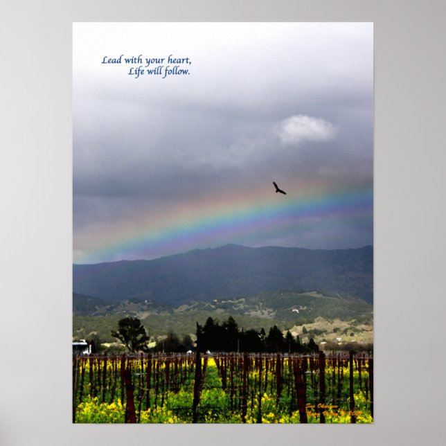 Bly med ditt hjärta. Livet kommer att följa Poster (Framsidan)