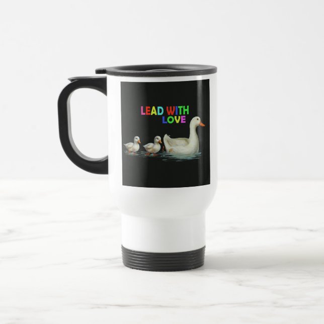 "Bly med Kärlek", resekaffe mug Resemugg (Vänster)