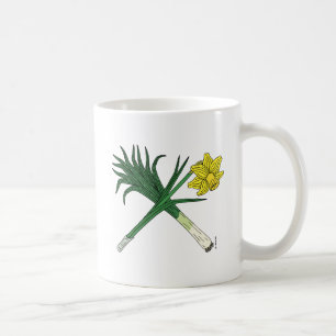 Bly och Daffodil korsade Kaffemugg