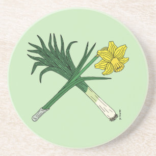 Bly och Daffodil korsade Underlägg Sandsten