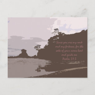 Bly och guide mig - Psalm 31:3 Vykort
