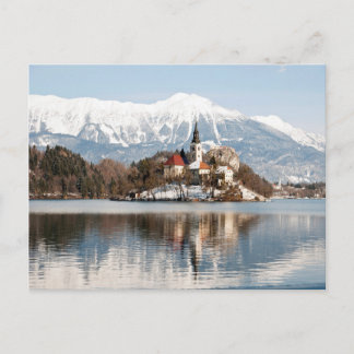 Bly på vintern, Slovenien Vykort
