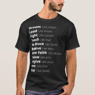 Bly som Moses Forge som Jesus Kärlek som Gud R T Shirt