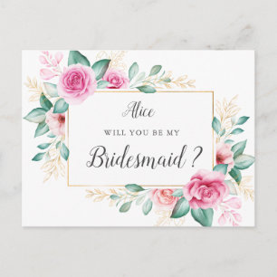 Blyad inbjudan till en känslig blommigt i trädgård