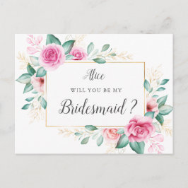 Blyad inbjudan till en känslig blommigt i trädgård